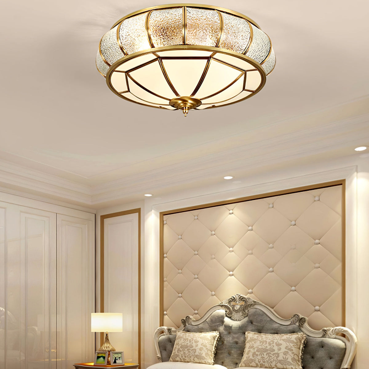 Plafonnier Led en Laiton