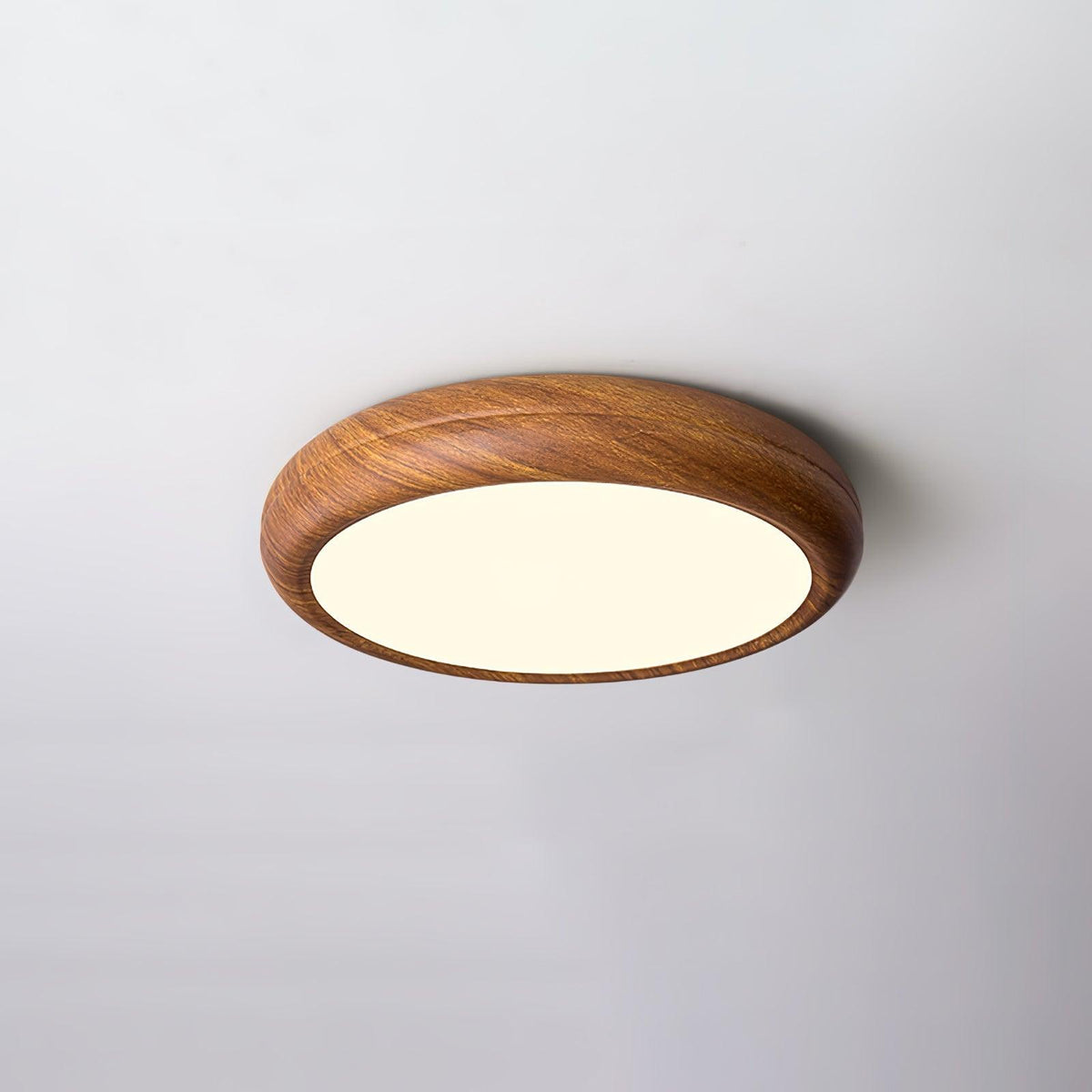 Plafonnier Rond en Bois